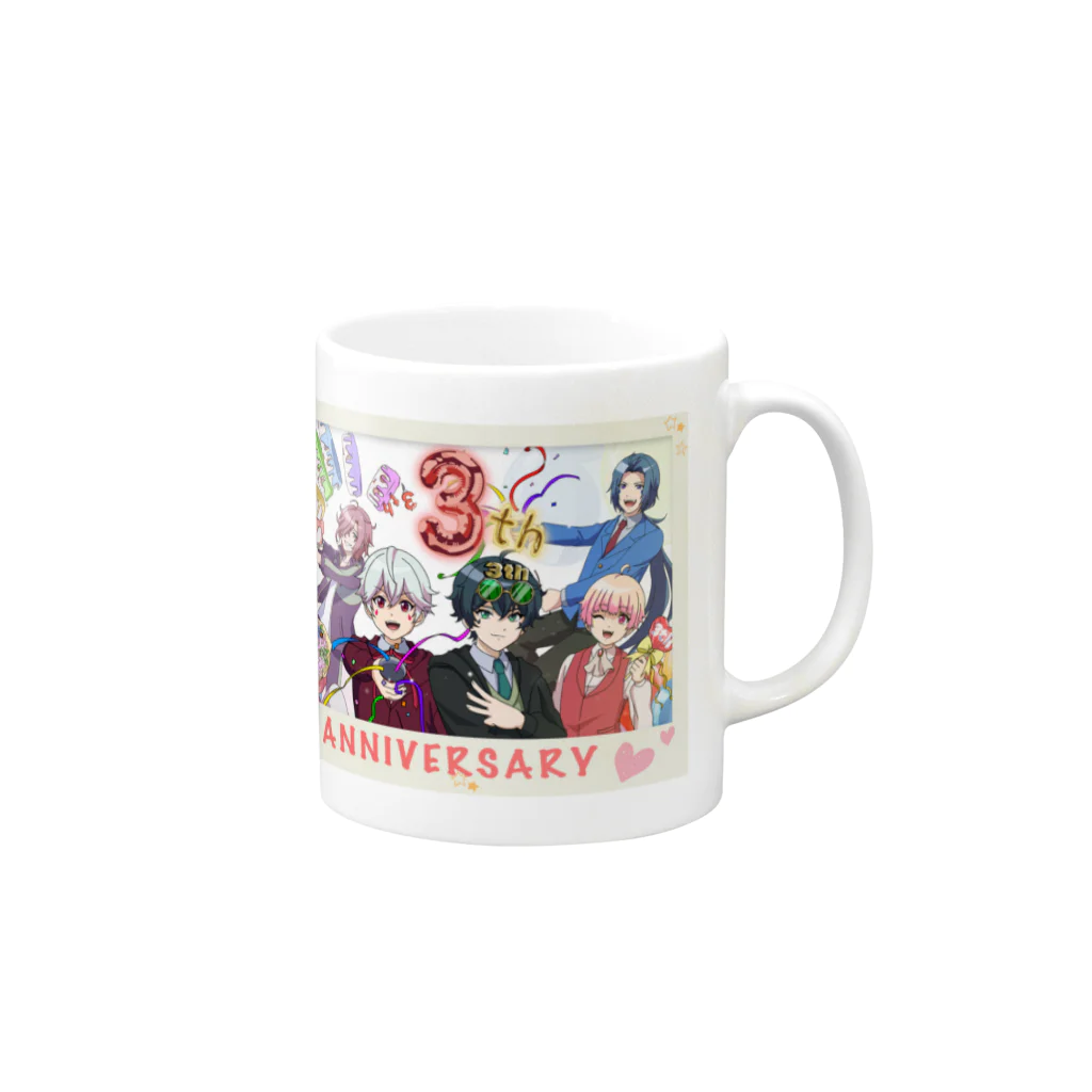 スマイルヴァンパイア公式グッズショップのスマイルヴァンパイア３周年記念マグカップ Mug :right side of the handle