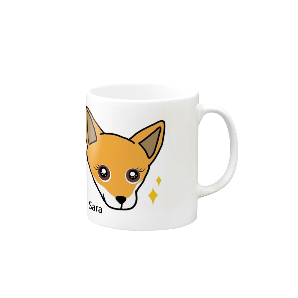 わんこと田舎暮らしのせいぞろい Mug :right side of the handle