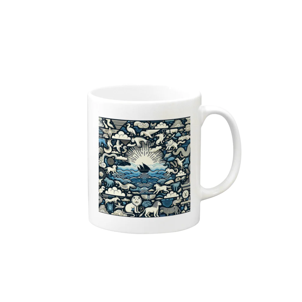 nyonsunの宝箱の自然界からのメッセージ2 Mug :right side of the handle