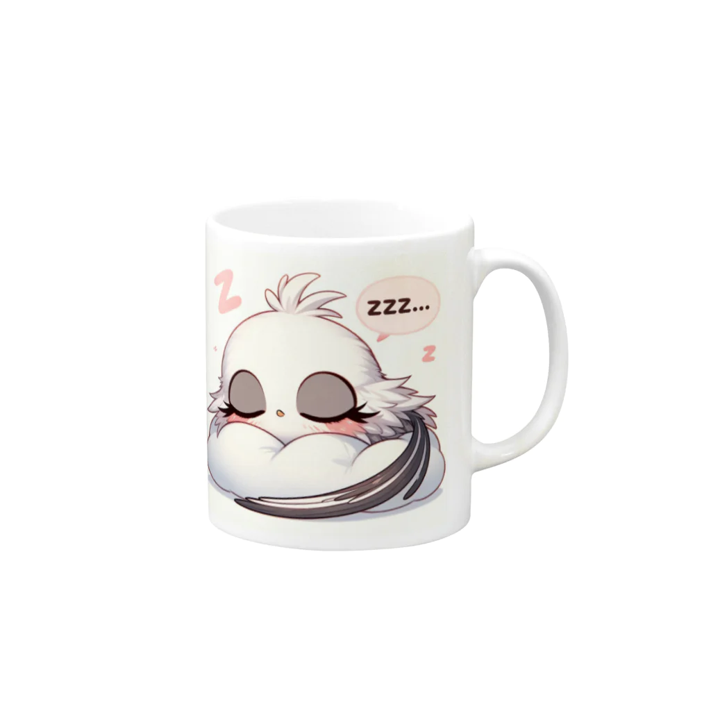 mimikkyu322のLong-tailed Tit 7 Mug :right side of the handle