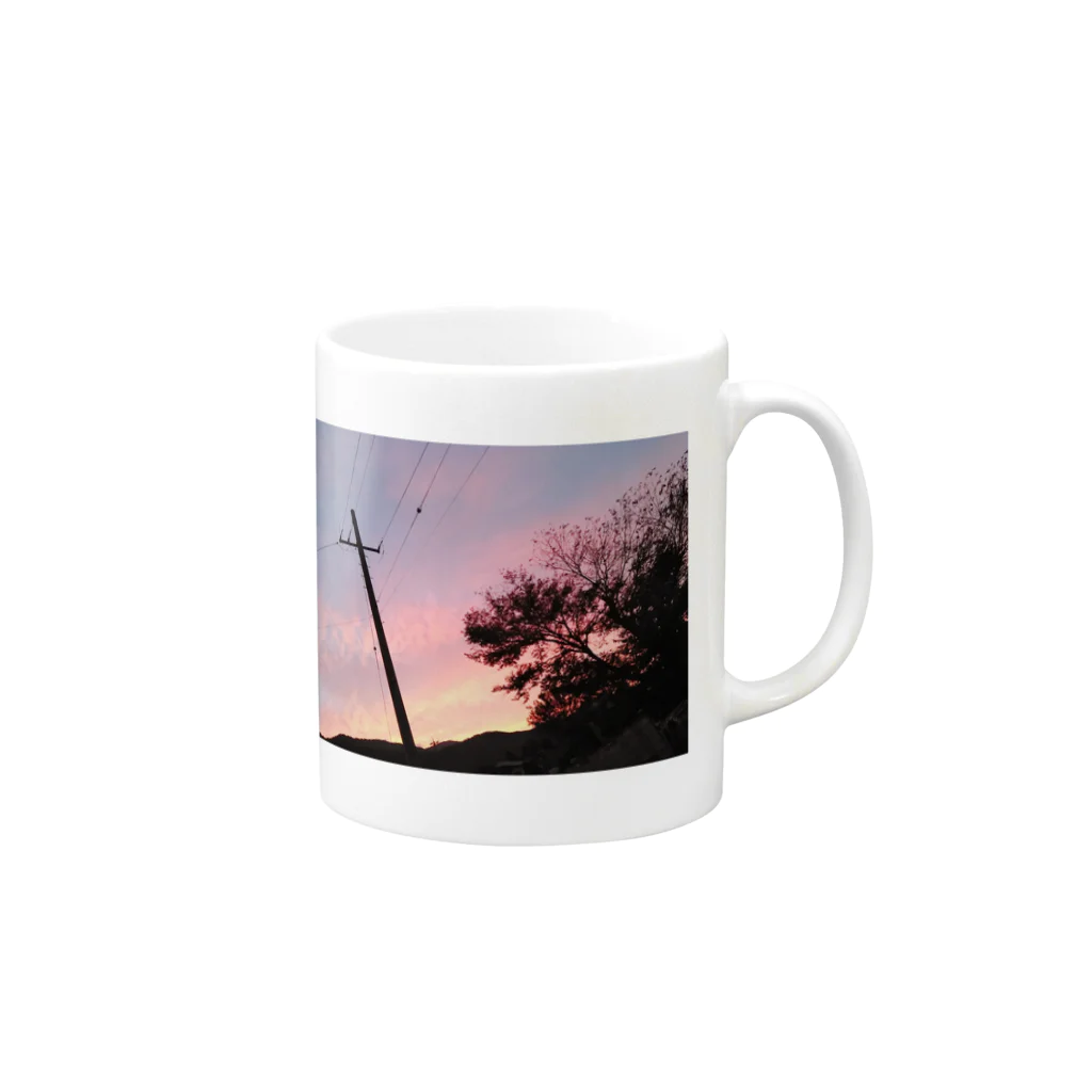 さくらの夕日 Mug :right side of the handle