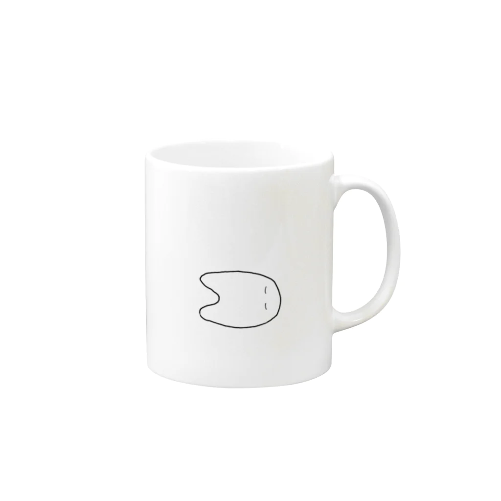 足人間マートの足人間シリーズ_安らか Mug :right side of the handle