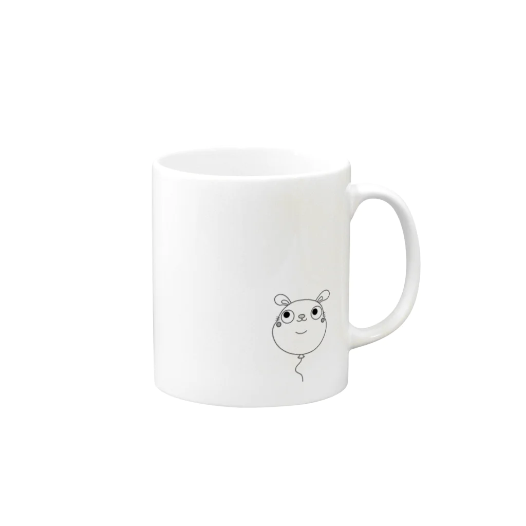 niju-agoのにじゅうあごうさぎ Mug :right side of the handle