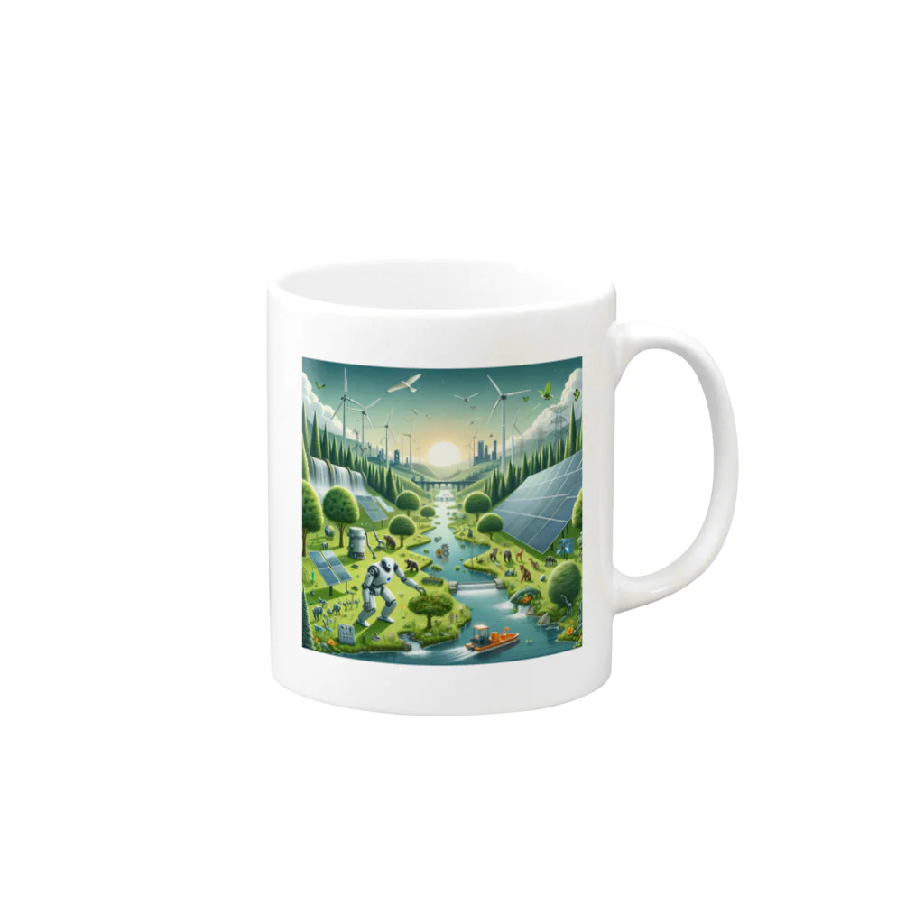 TYoshinoのテラフォーミング Mug :right side of the handle