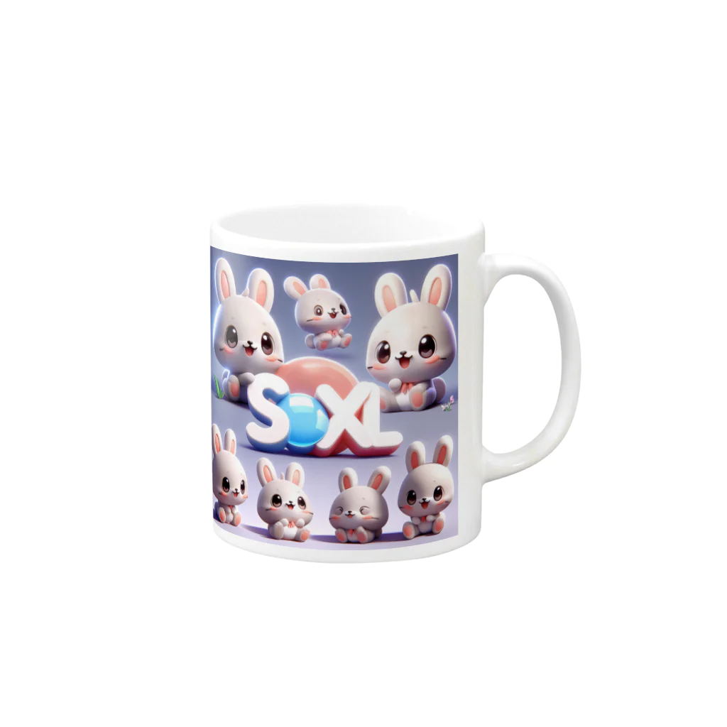 Bunny RingのSOXL Kabukura girls Mug :right side of the handle