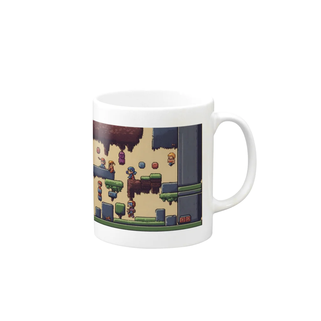 mifのレトロゲーム Mug :right side of the handle