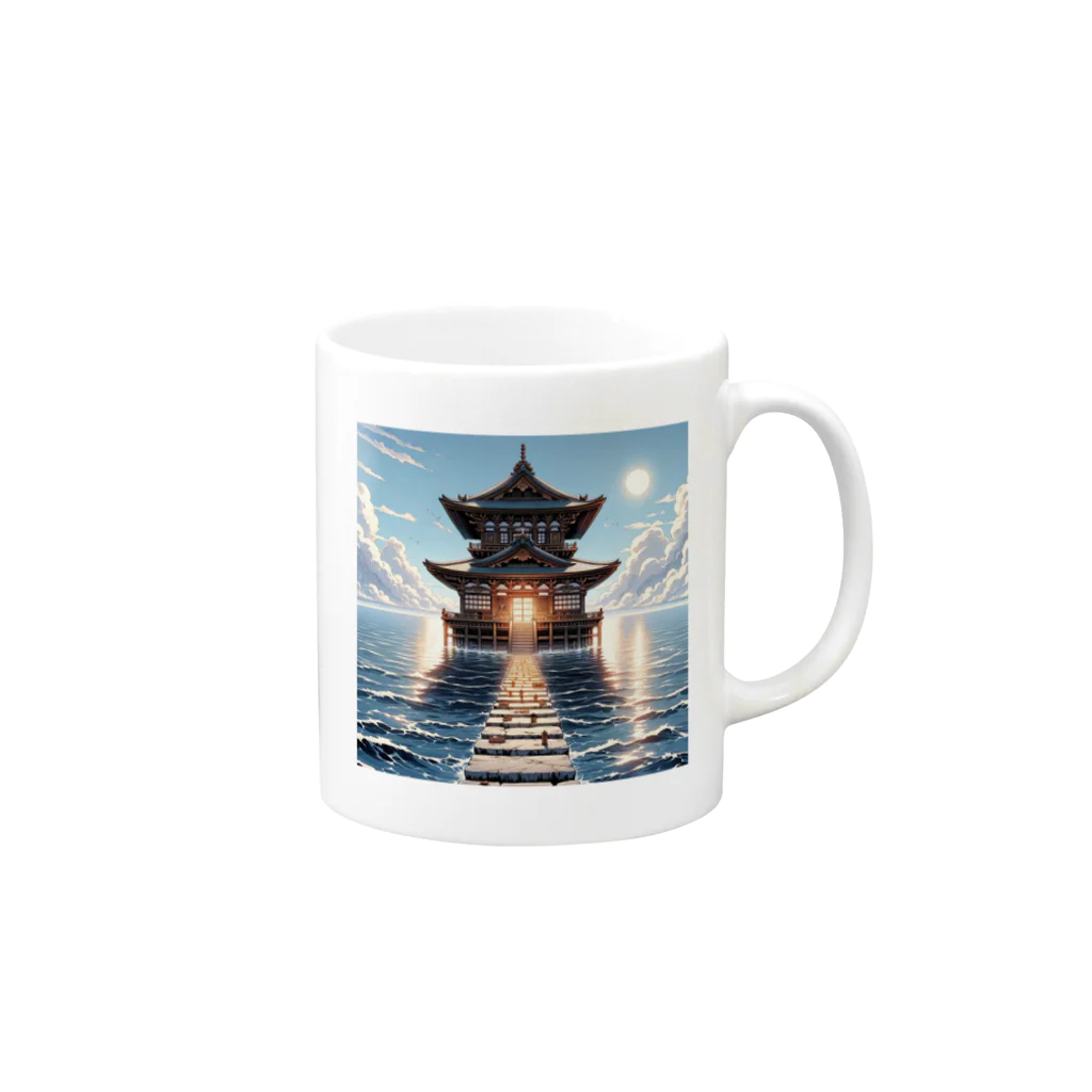 Irregular is beautifulのSanctuary of the Sea: Pathway to Serenity Mug :right side of the handle