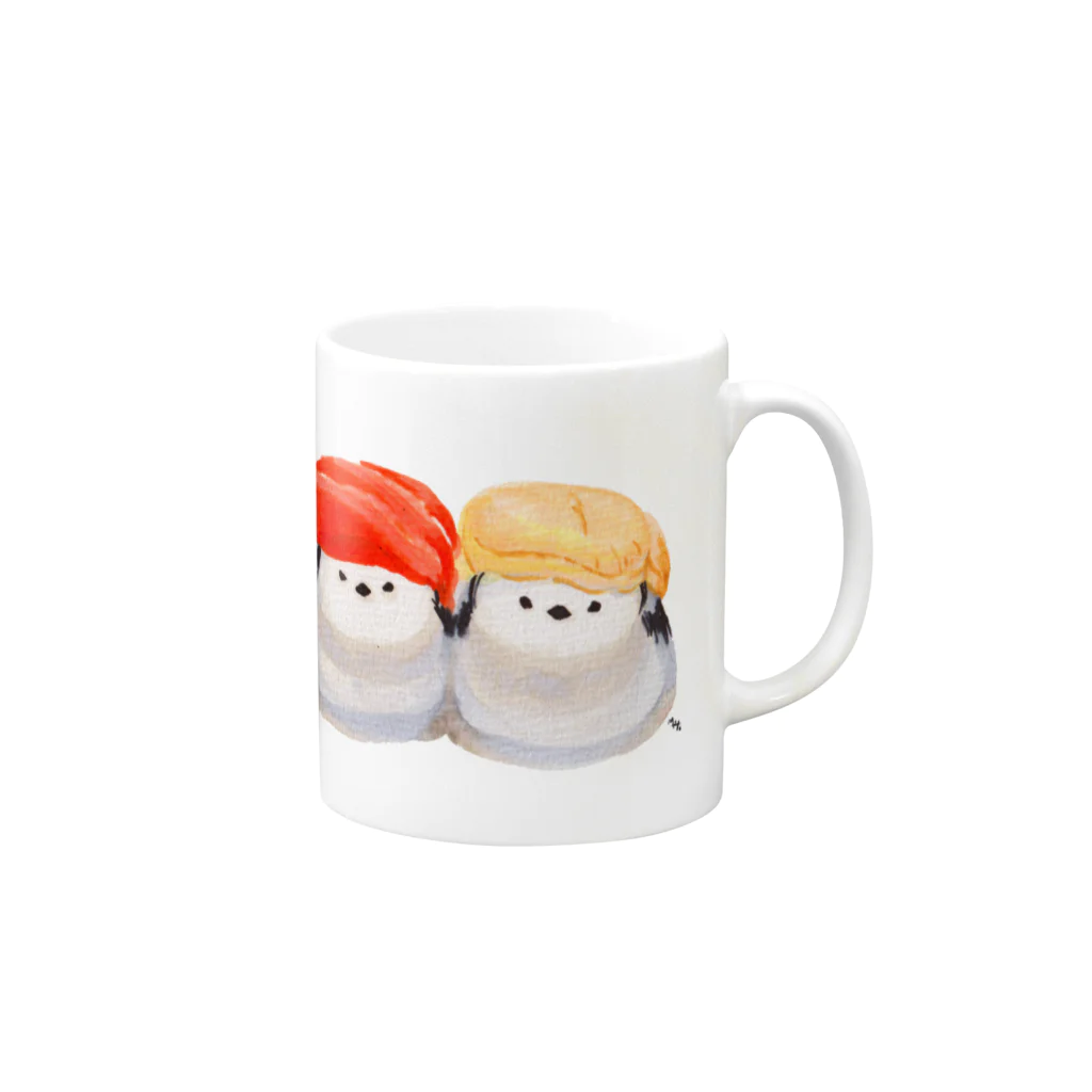 segasworksのスシエナガ Mug :right side of the handle