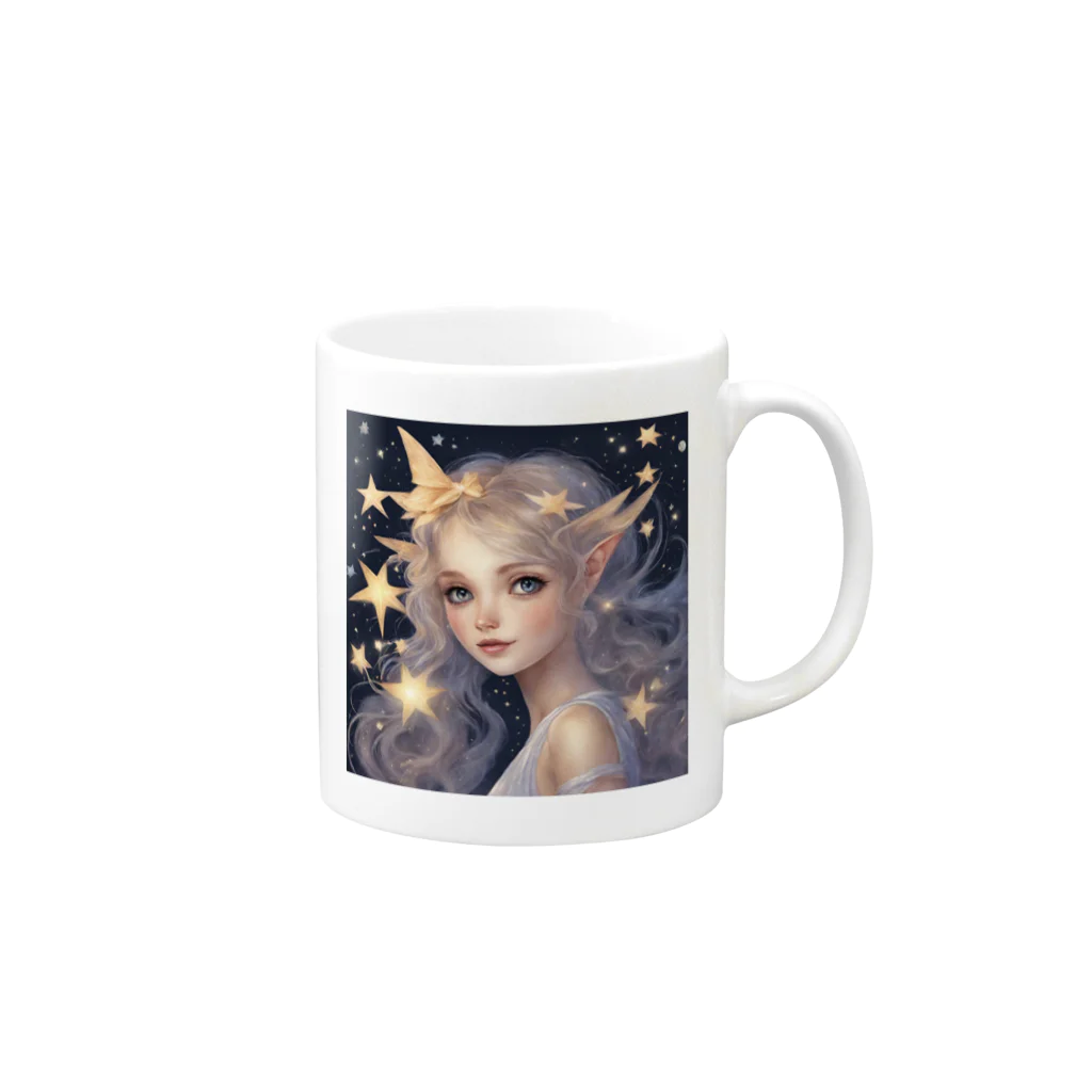 アイピクチャリィの星の妖精 Mug :right side of the handle