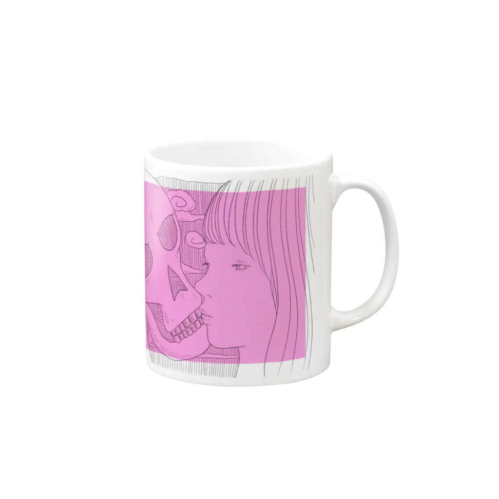 yamamotoeriのD& Mug :right side of the handle