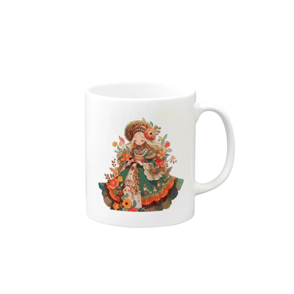 AQUAMETAVERSEのお姫さま Mug :right side of the handle