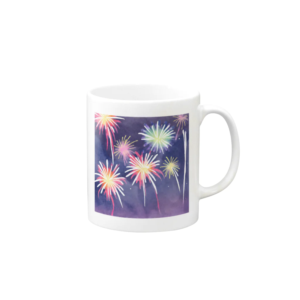 K-SHIKI_JapanesethingsのHANABI Mug :right side of the handle