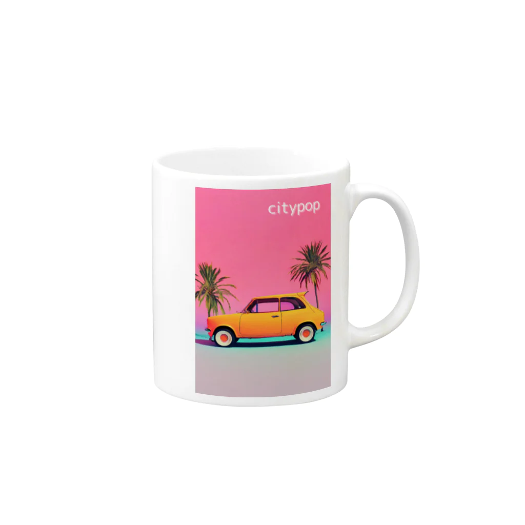 80s_popの80s CityPop No.19 Mug :right side of the handle