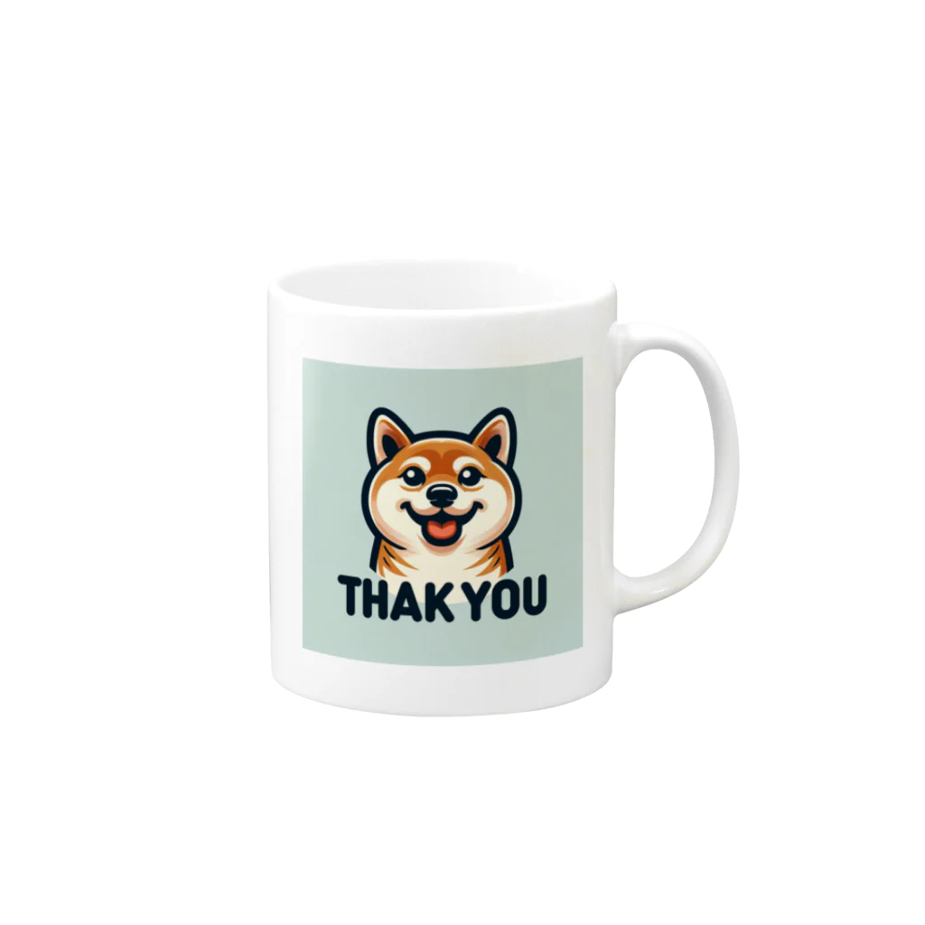 keikei5の魅力的な柴犬 Mug :right side of the handle