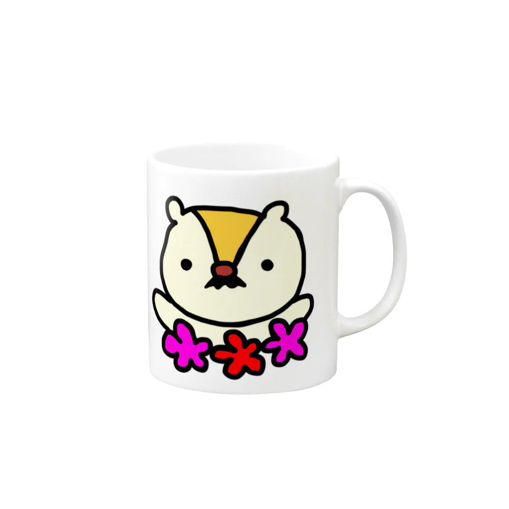 TOMpiのマーモット夫妻 Mug :right side of the handle