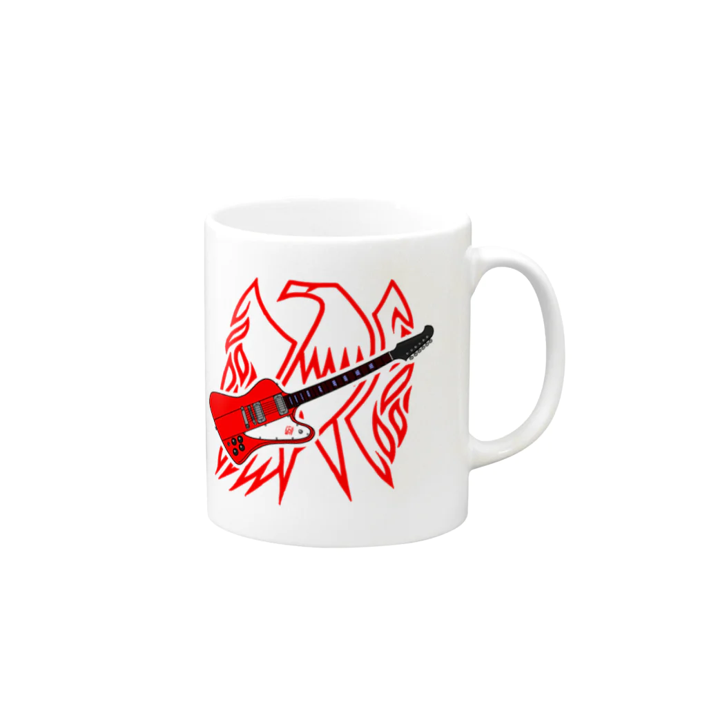 にゃんこ王子のにゃんこ王子 FIREBIRD2 Mug :right side of the handle