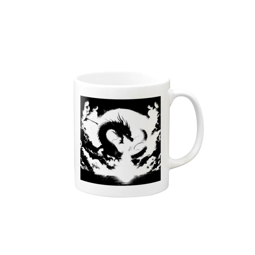 nekodoragonのドラゴンブレス！ Mug :right side of the handle