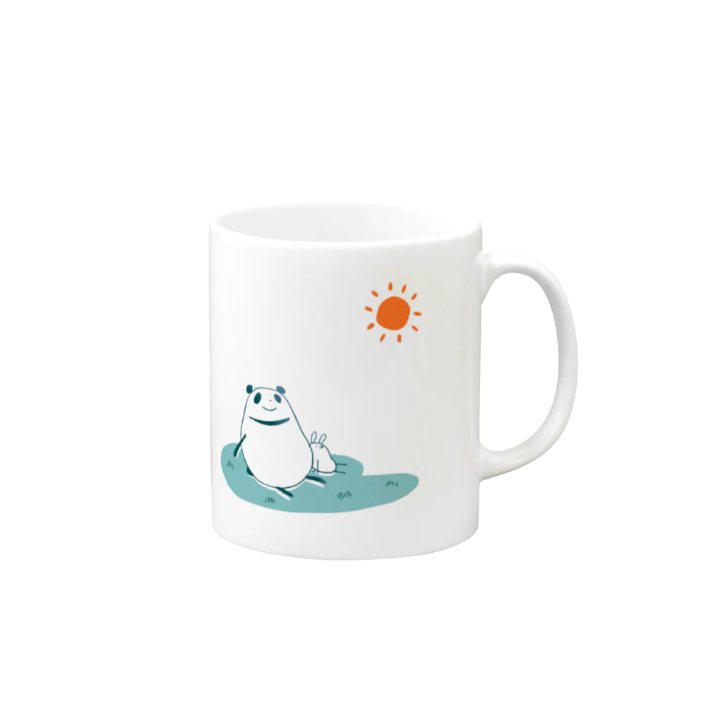 ﾊﾈｺﾊﾈのまるコロうさぱんシリーズ[6] Mug :right side of the handle