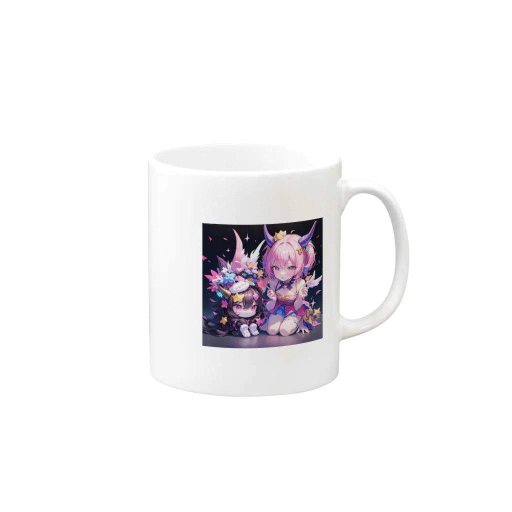 ANARUSISUの小悪魔リムるちゃん Mug :right side of the handle