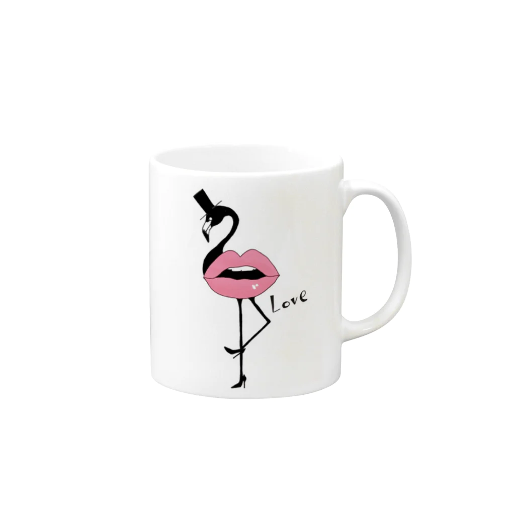 P_ROCKのlove mingo Mug :right side of the handle