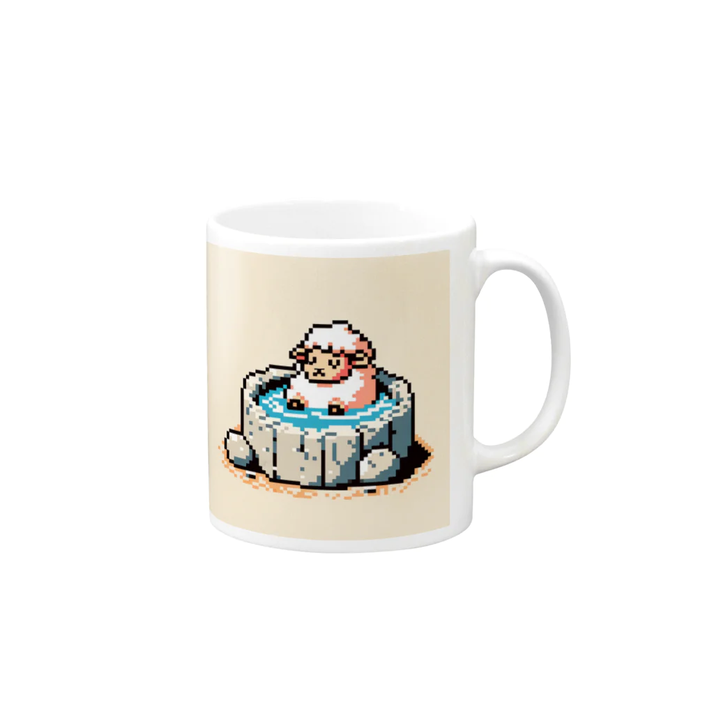 Sway Sheepのおふろひつじ Mug :right side of the handle