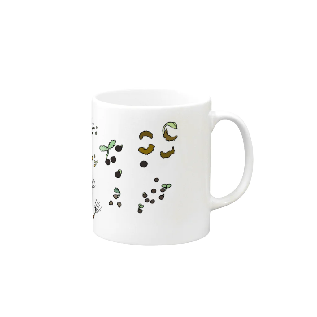 edadaの植物の発芽 Mug :right side of the handle