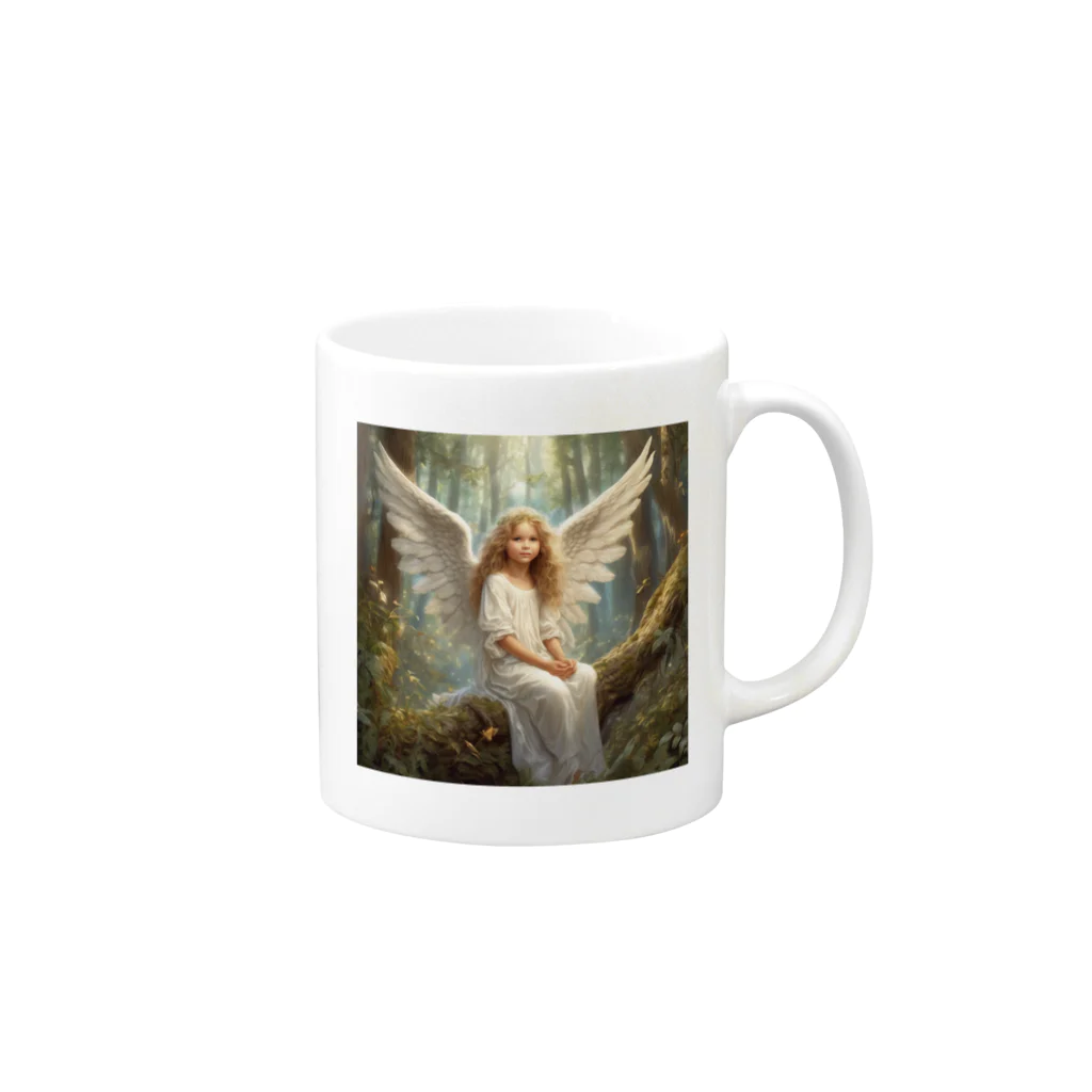 MONOQLOのangel Mug :right side of the handle