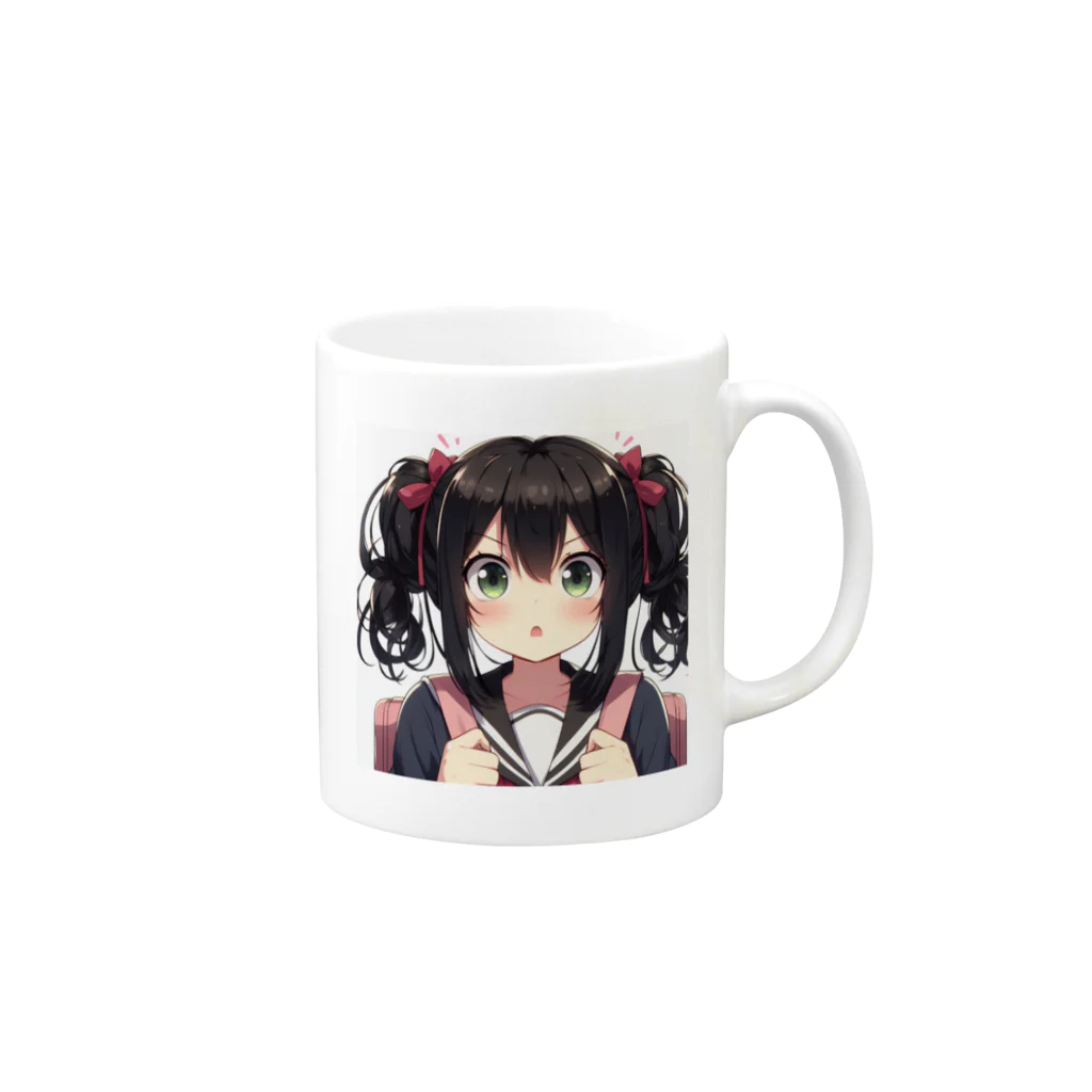 ともっしーのかばんちゃん Mug :right side of the handle