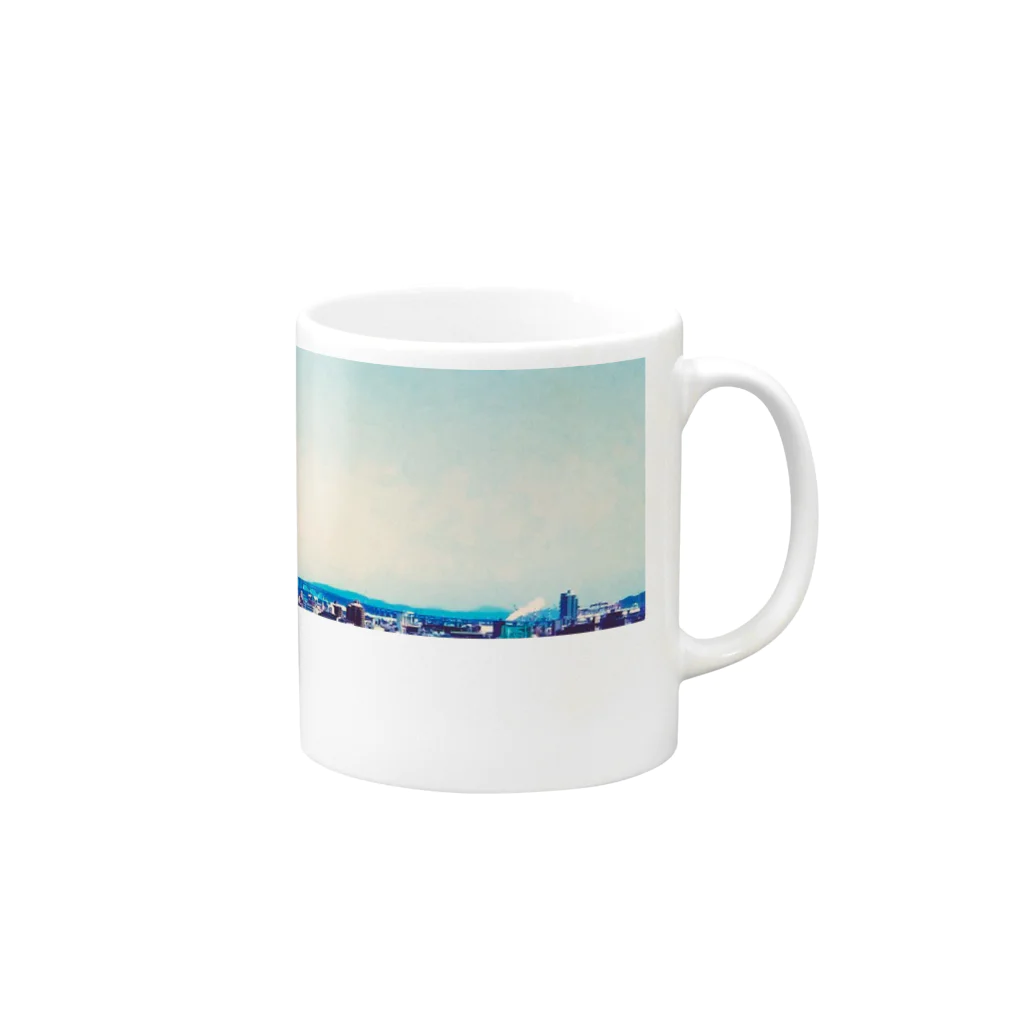 hatorazu.のノスタルジックな景色 Mug :right side of the handle