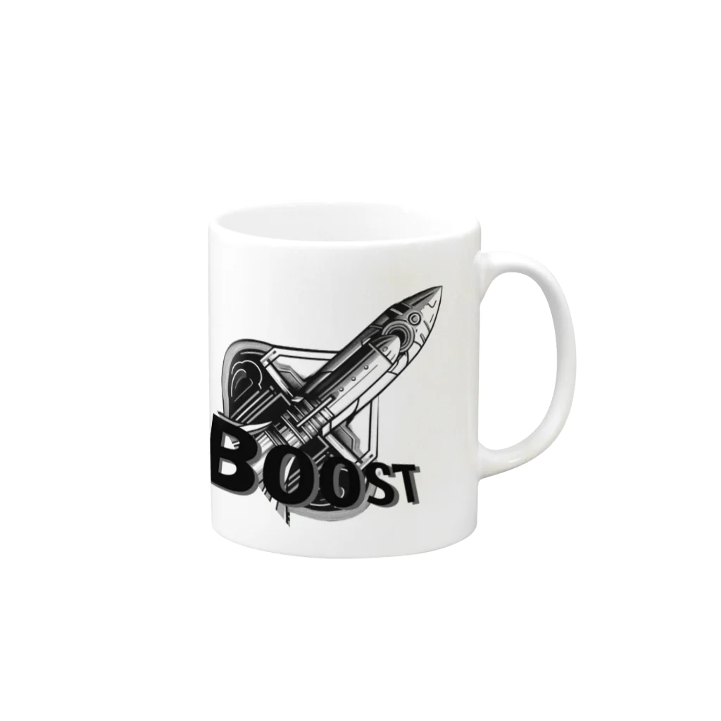 ピネファインのロケットイラスト Mug :right side of the handle