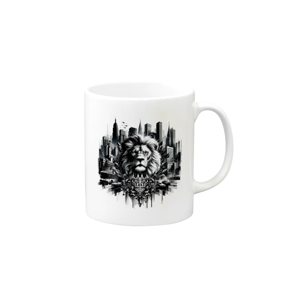 Overdrive Oasis-オーバードライブオアシス-のUrban Jungle Majesty Mug :right side of the handle