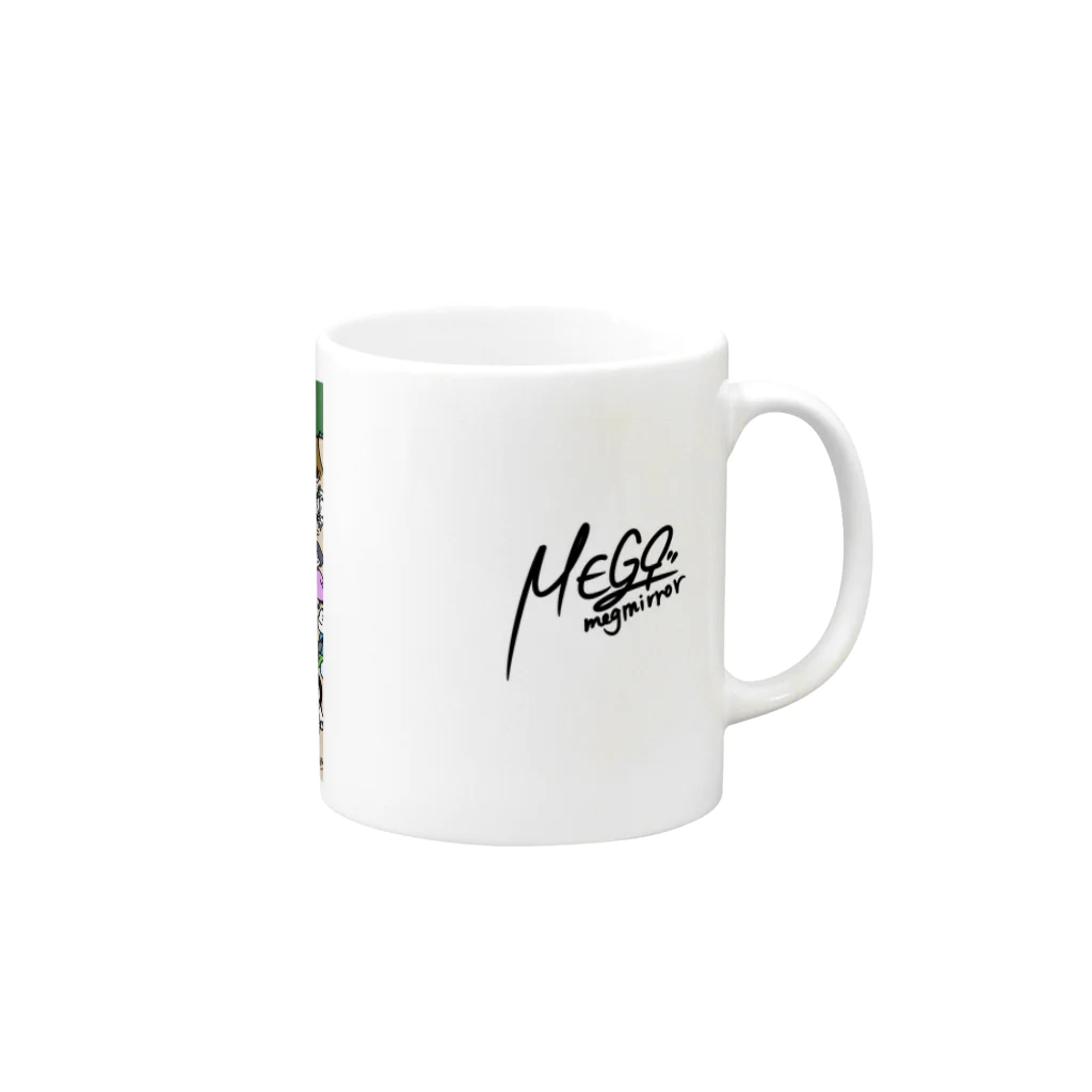 MEG♀の自分さがしパーク Mug :right side of the handle