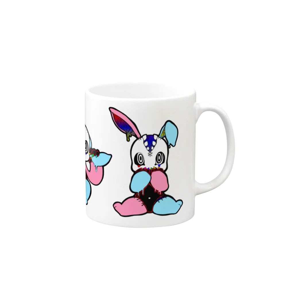 サイケデリックガール【SUZURI支店】のヴギー・パキータ Mug :right side of the handle