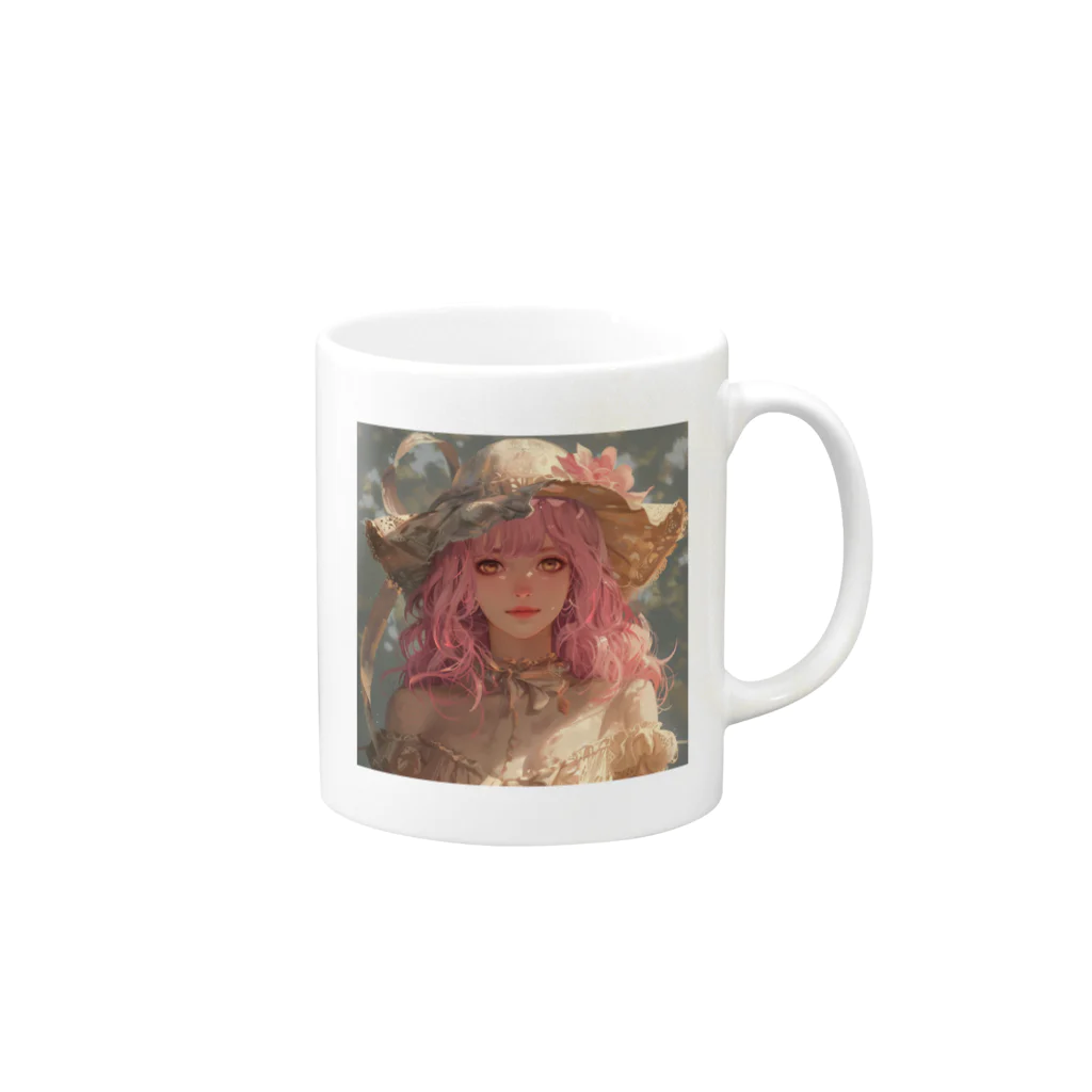 AQUAMETAVERSEのあなたをお守ります女性　なでしこ1478 Mug :right side of the handle