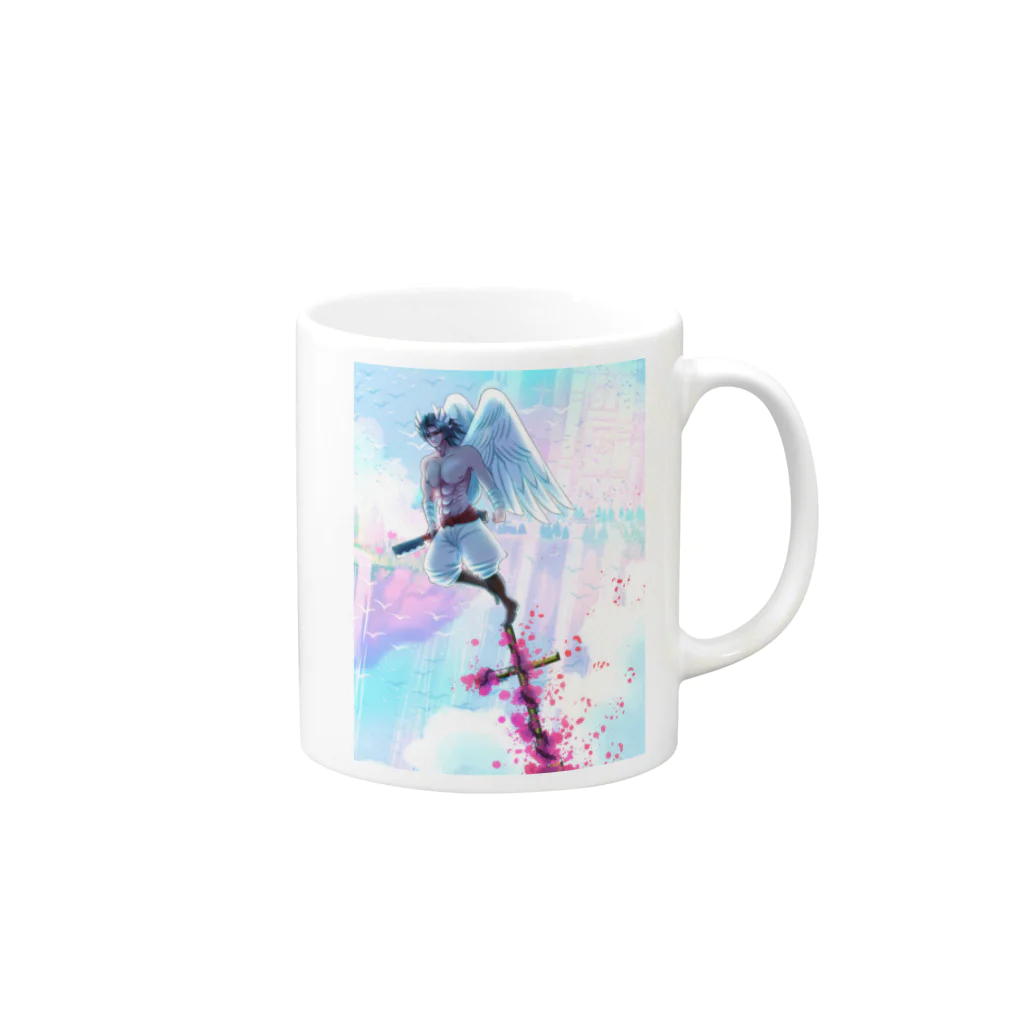 うずなか　しいの天使のカバネルくん　Cabanel of Angels Mug :right side of the handle