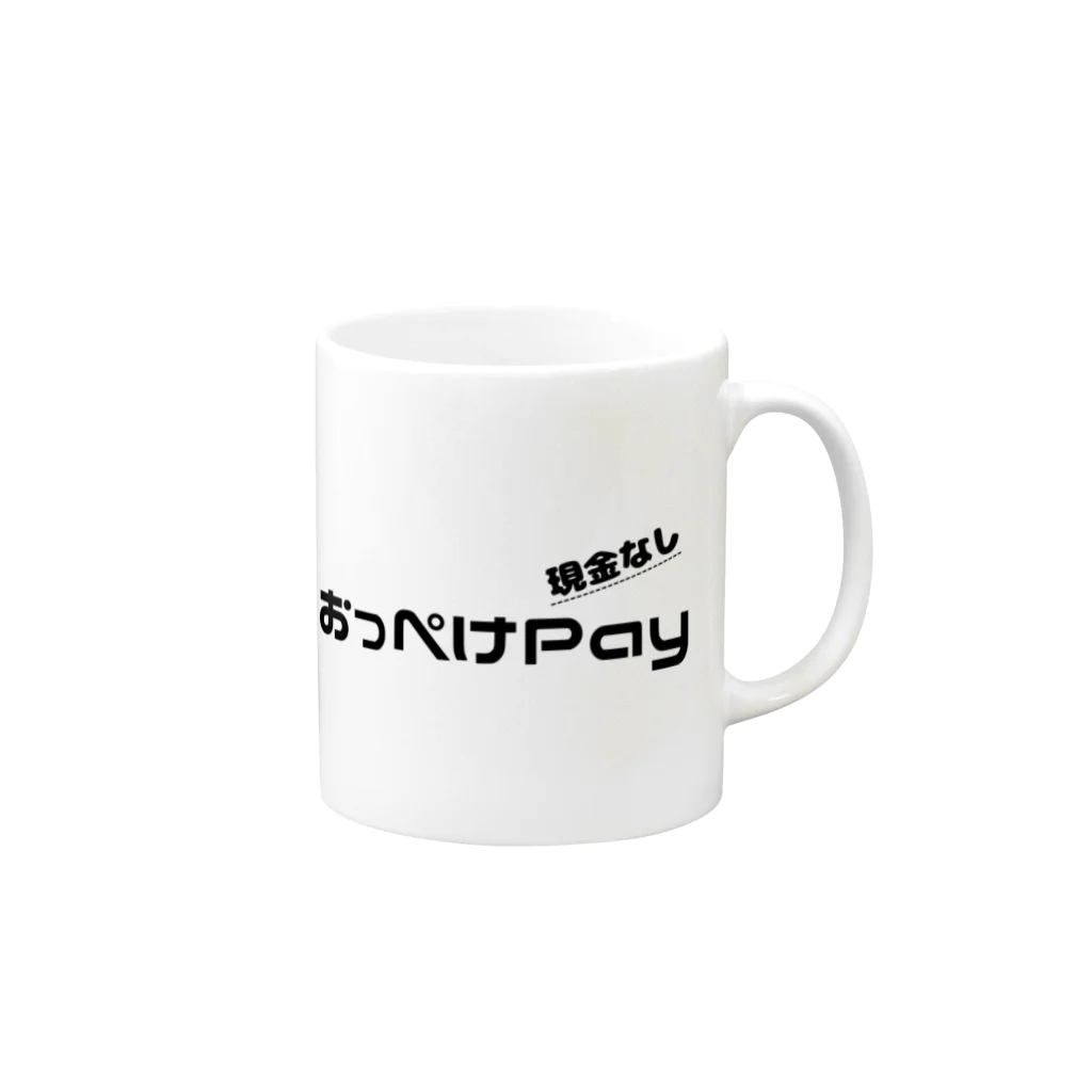 japan-daisukiの【おっぺけPay】 Mug :right side of the handle