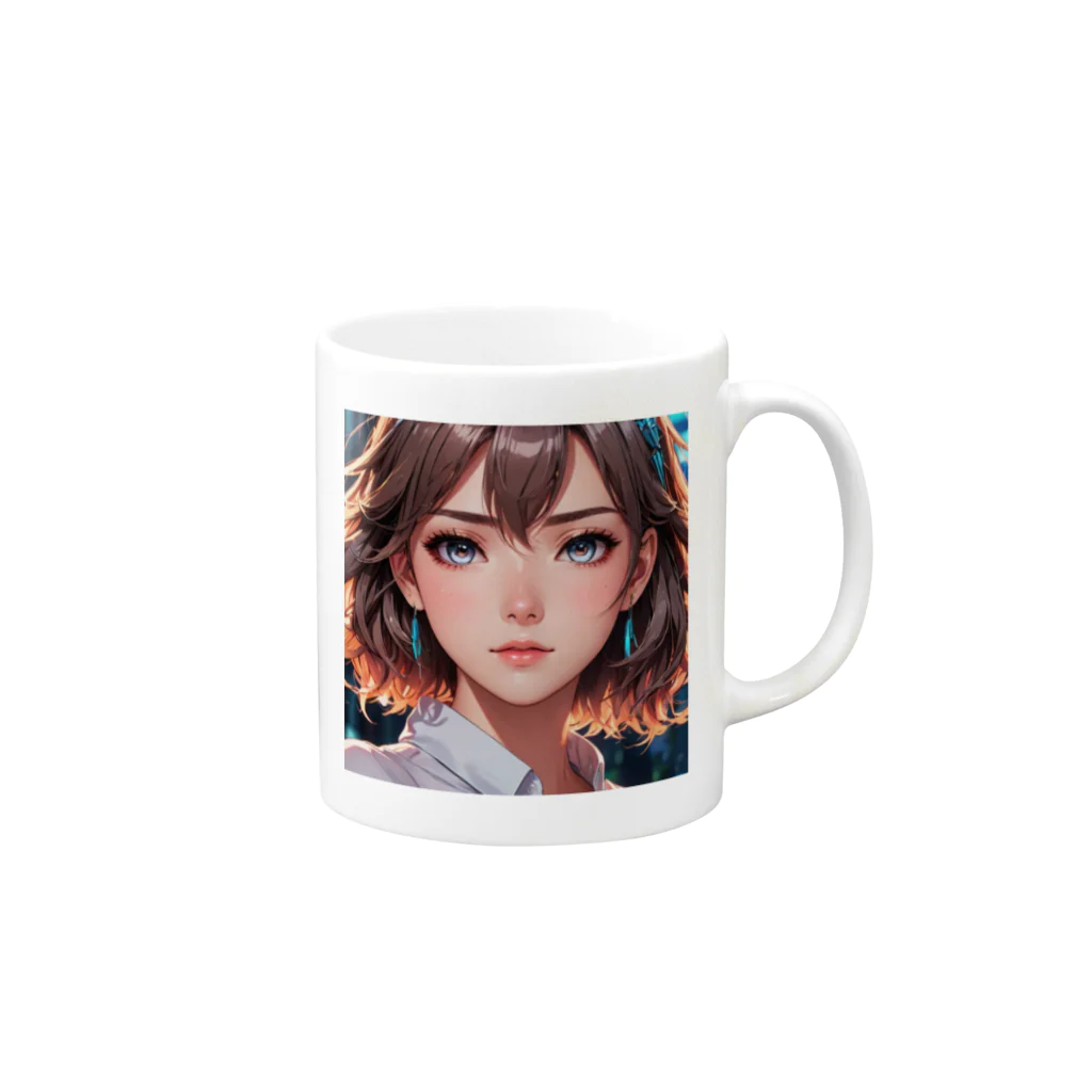 nagisa_riumanのサトリ Mug :right side of the handle