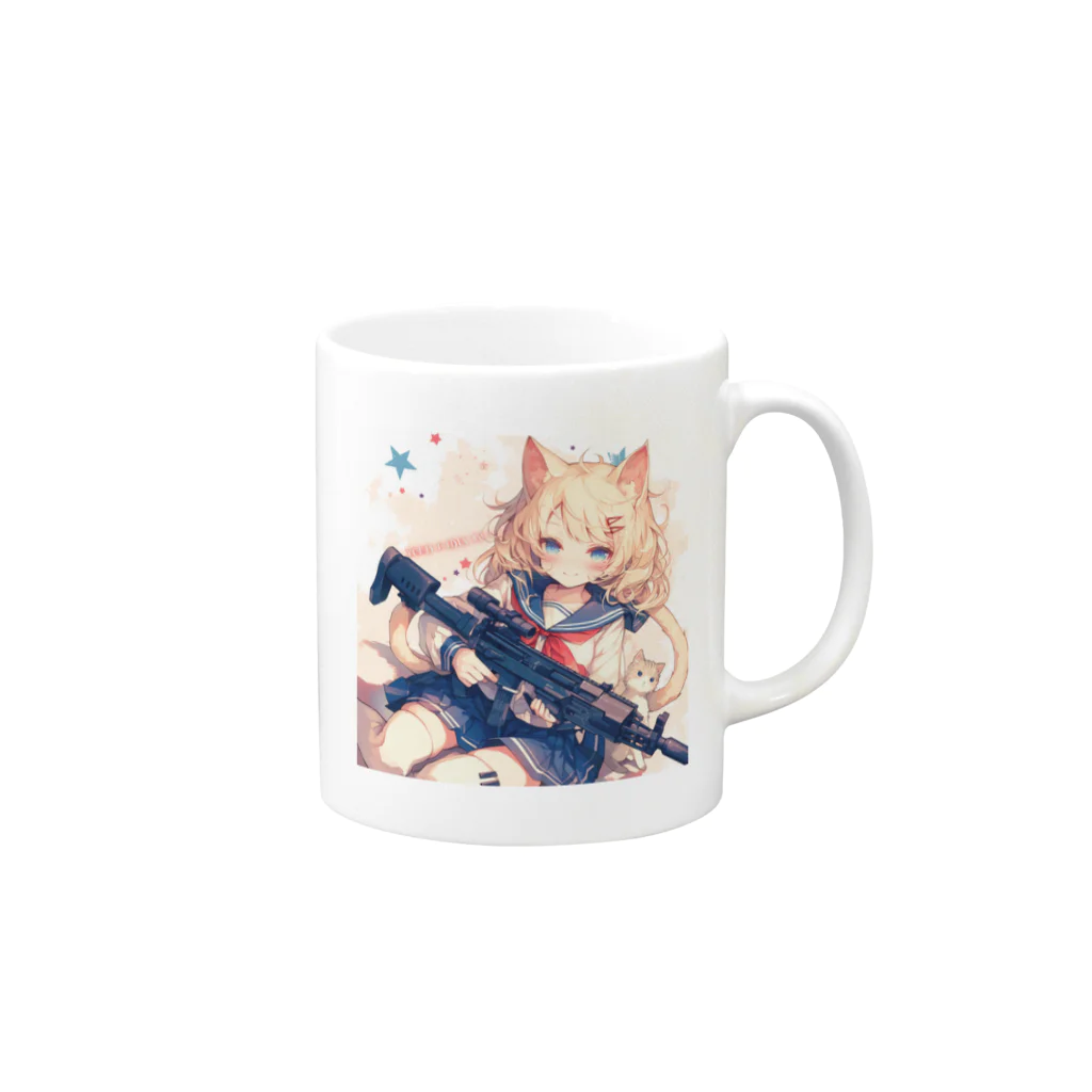 AQUAMETAVERSEの星屑の誓い、勇気の歌 Marsa Mug :right side of the handle