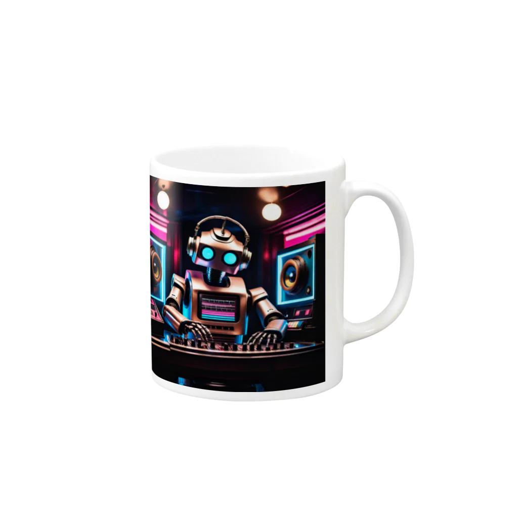 パワドラのDJロボット1 Mug :right side of the handle