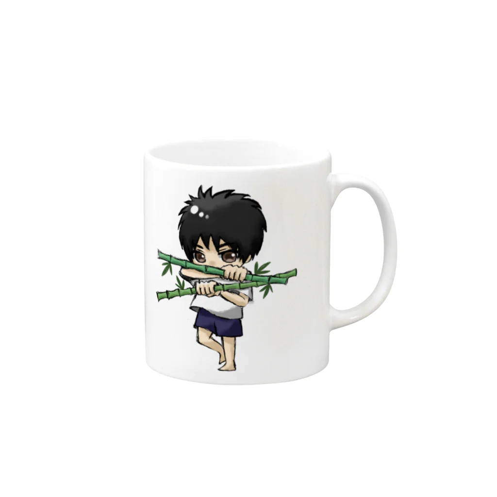 竹取物語のばんぶーグッズ Mug :right side of the handle