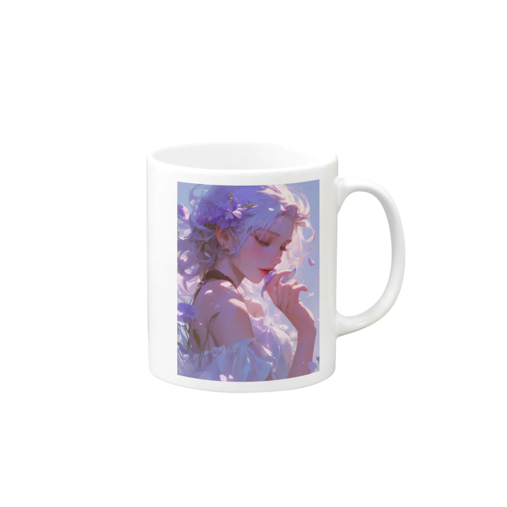 AQUAMETAVERSEの花の香りに囲まれて　ラフルール　1859 Mug :right side of the handle