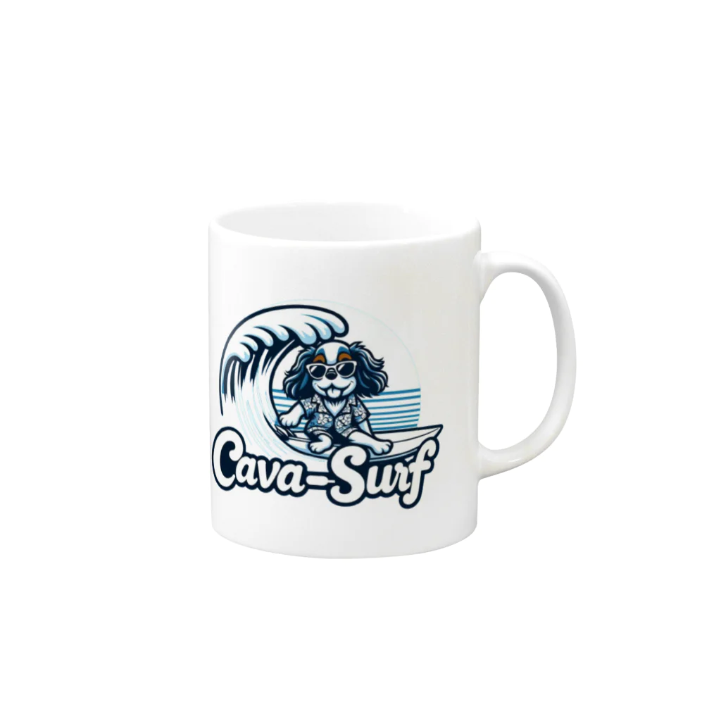 cava-sports　【キャバースポーツ】のcava-surf Mug :right side of the handle