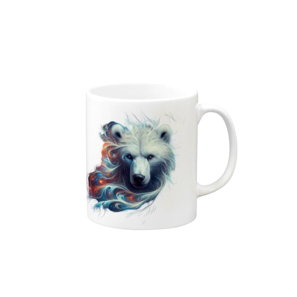 e-lily32のBeautiful Bear　聖戦士　A Mug :right side of the handle