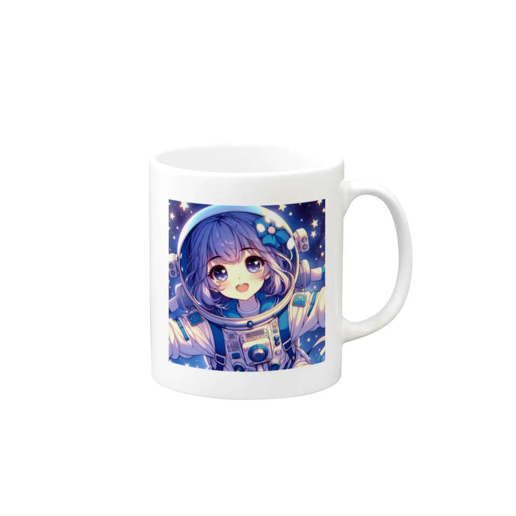 ぷの宇宙ちゃん Mug :right side of the handle