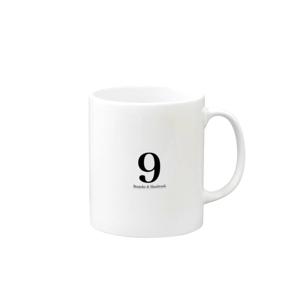 nine9 Bespoke & Handwork の9 B&Hのマグカップ Mug :right side of the handle