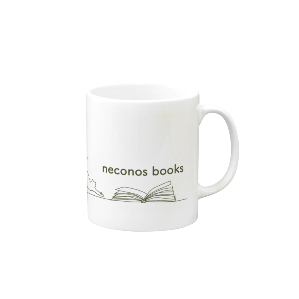 neconos Goodsのneconos books Mug :right side of the handle