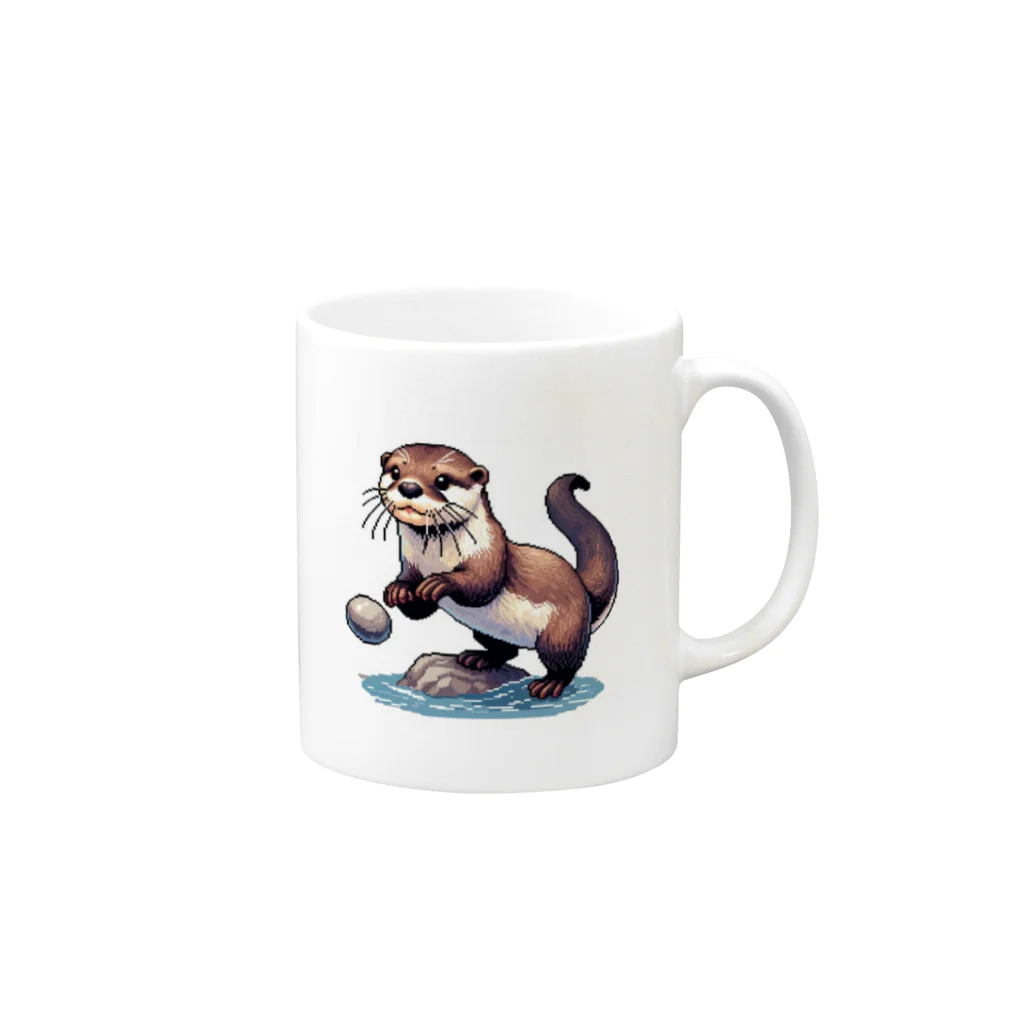 Taxのカワウソ Mug :right side of the handle