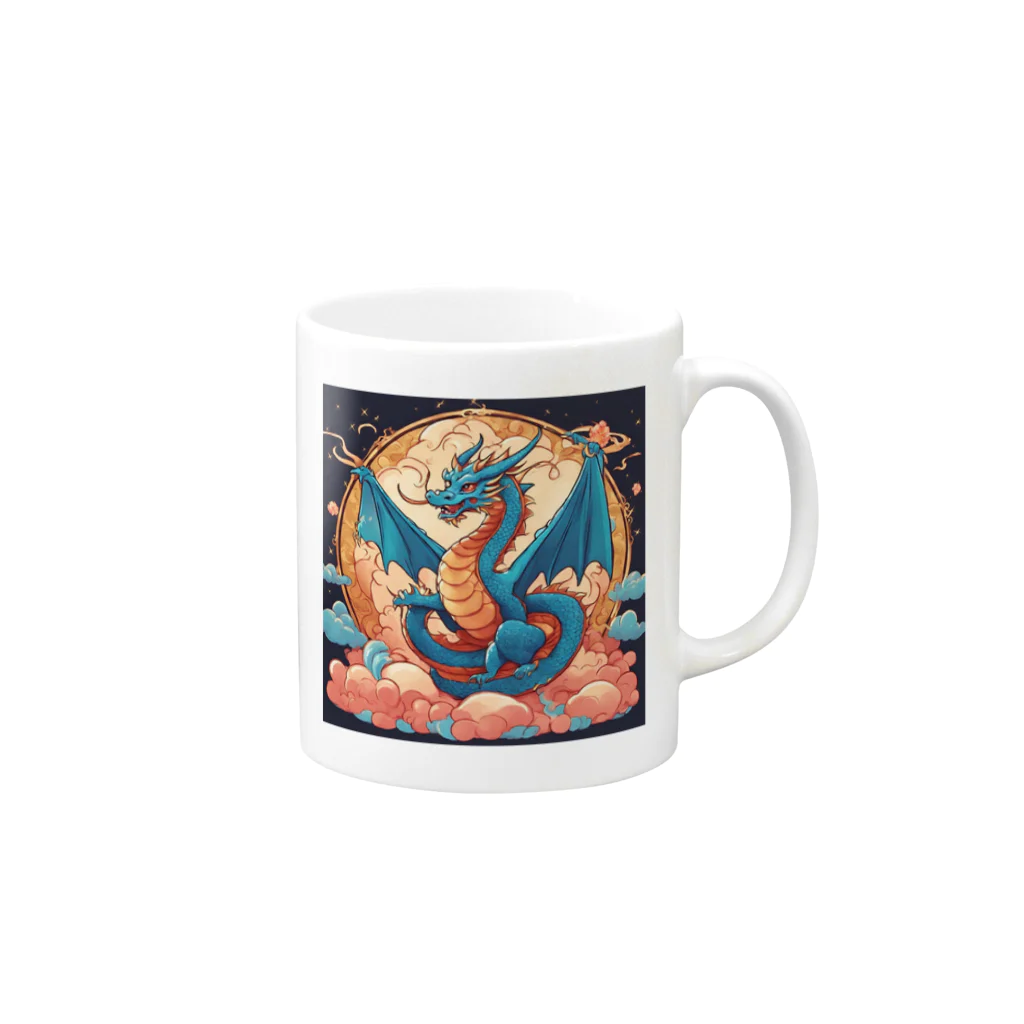 the blue seasonの昇華する守護龍 Mug :right side of the handle