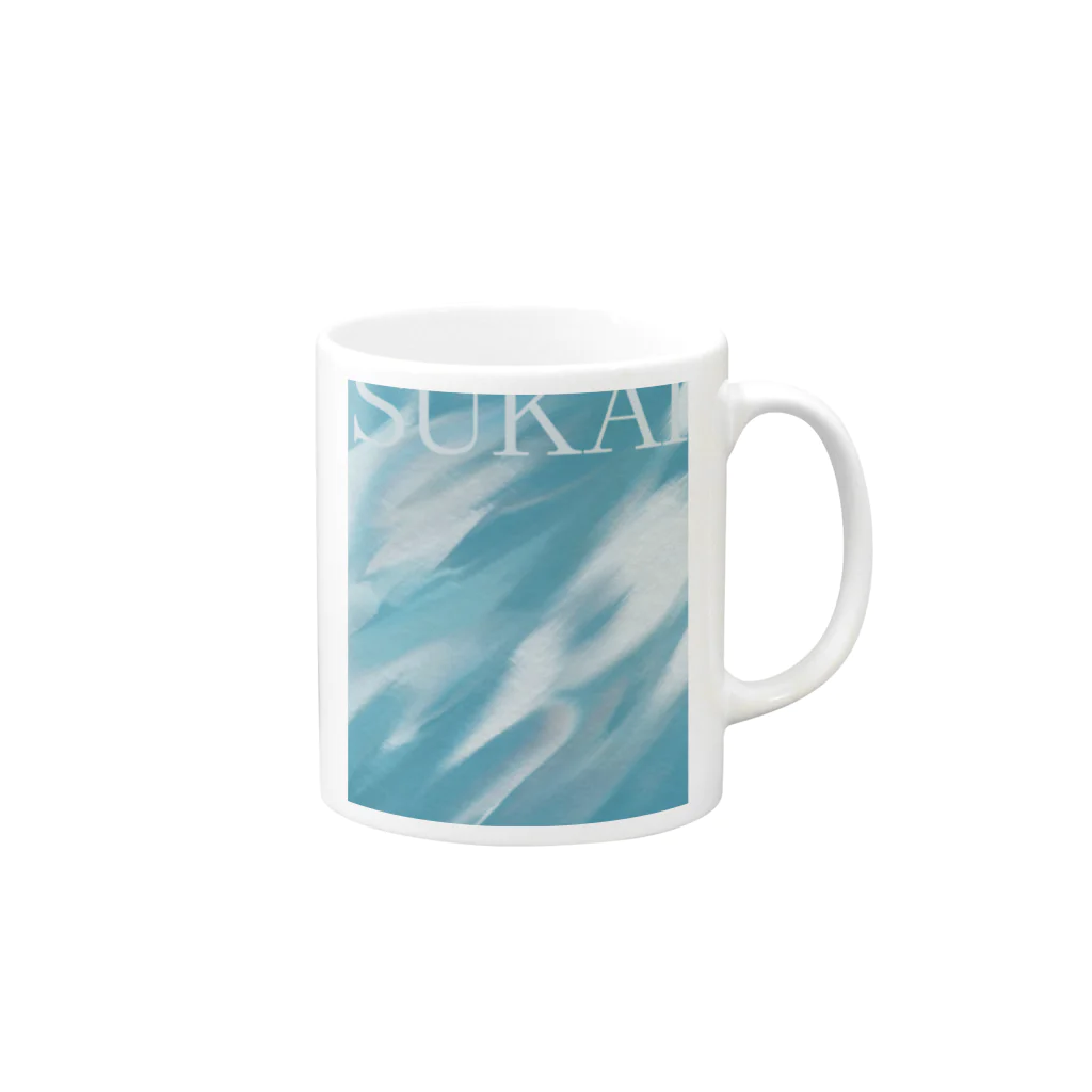 納豆ごはんのSUKAI Mug :right side of the handle