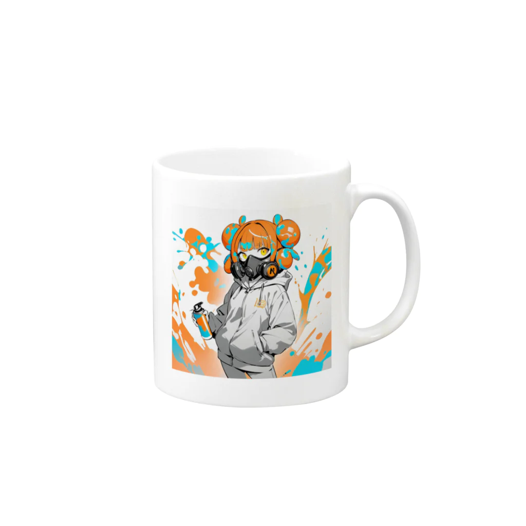 AI404のスプラッシュ Mug :right side of the handle